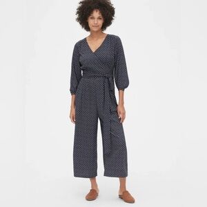 Gap Wide Leg Wrap Jumpsuit